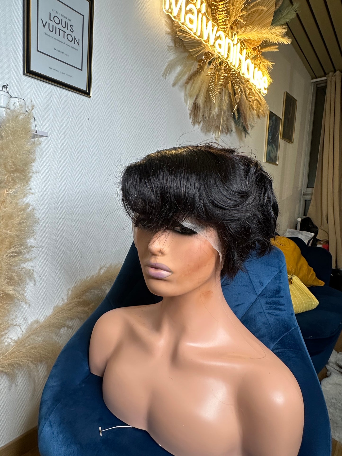 Texture ondulée perruque MINKA cheveux naturels
