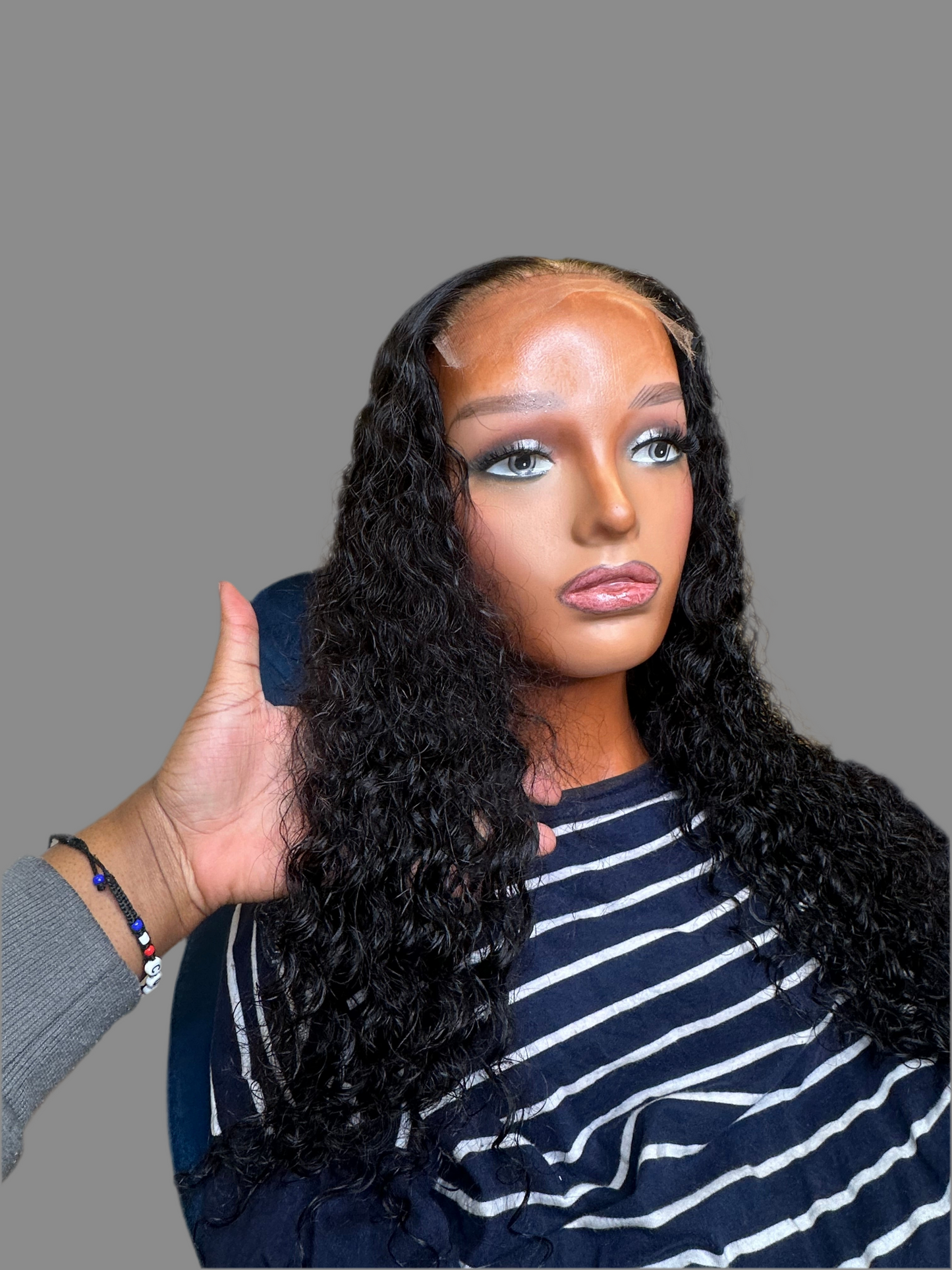 BLESS - Deep waves Lace frontal ou Closure Transparent Virgin Hair Premium 180% densité