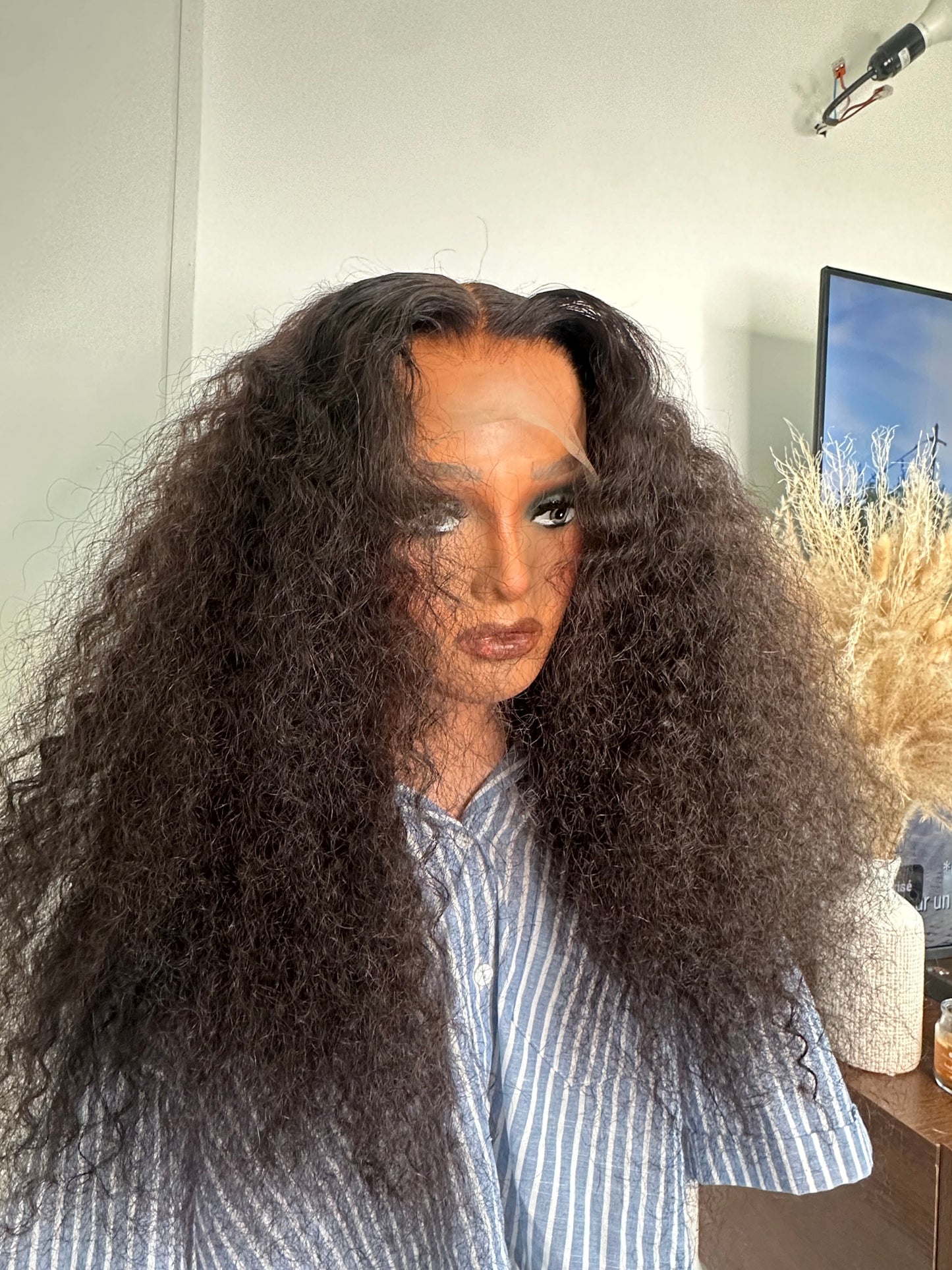 Lace wig 13x4 cheveux virgin hair - boucles naturelles