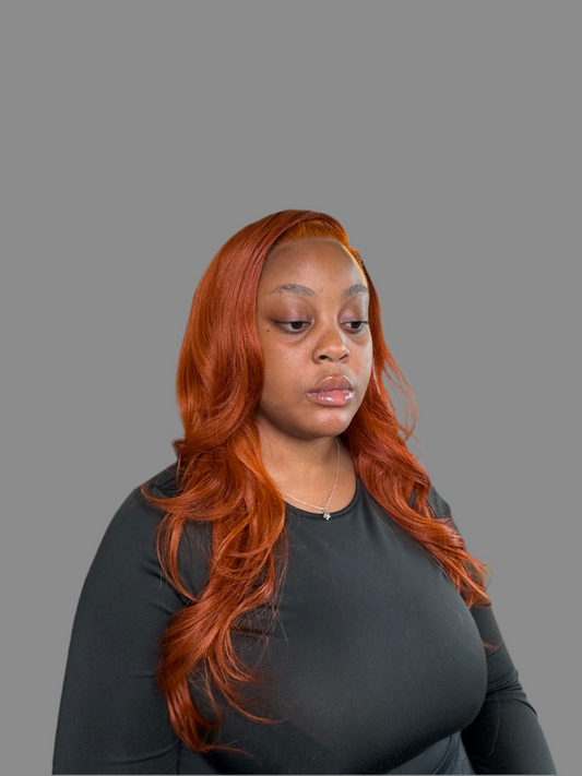 BIANY - Perruque Ginger en Lace Frontal 13*4 ou Closure 5*5 Transparent Virgin Hair