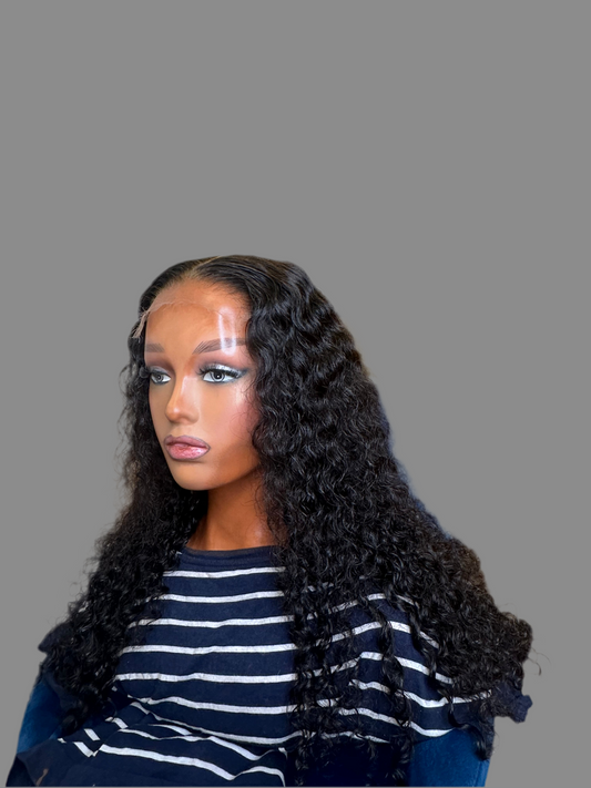 BLESS - Deep waves Lace frontal ou Closure Transparent Virgin Hair Premium 180% densité